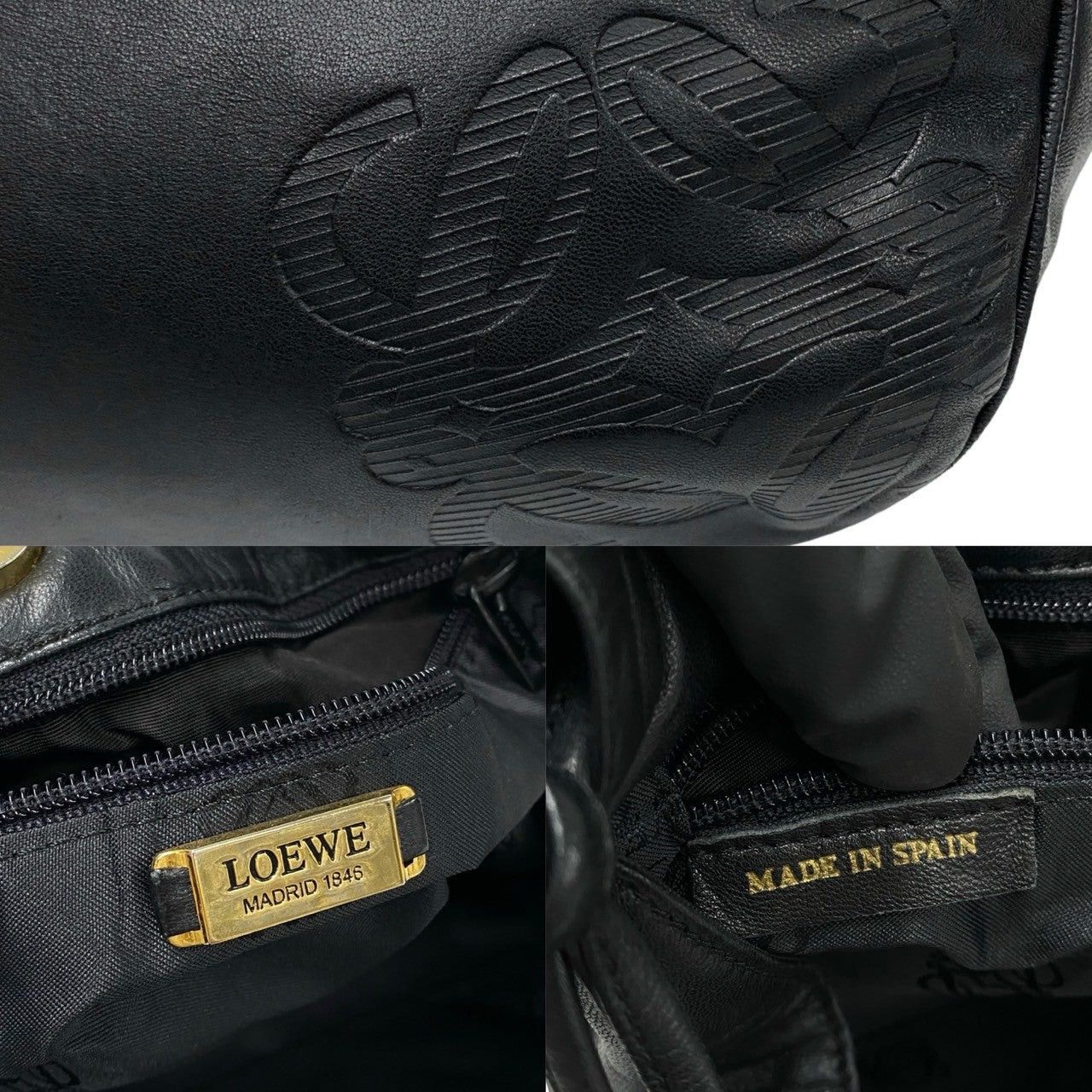 Loewe Loewe Handbag Black Leather Size ONE SIZE - 3 Thumbnail