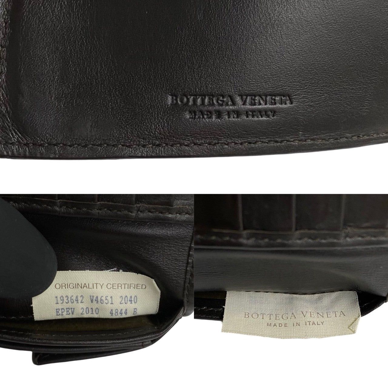 Bottega Veneta Bottega Veneta Wallet Brown Leather Size ONE SIZE - 2 Thumbnail