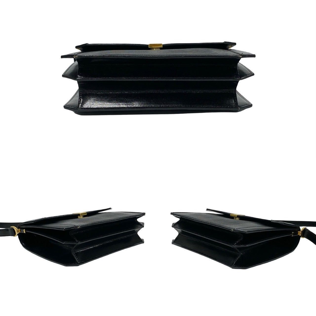 Yves Saint Laurent Yves Saint Laurent Shoulder Bag Black Leather Size ONE SIZE - 6 Thumbnail