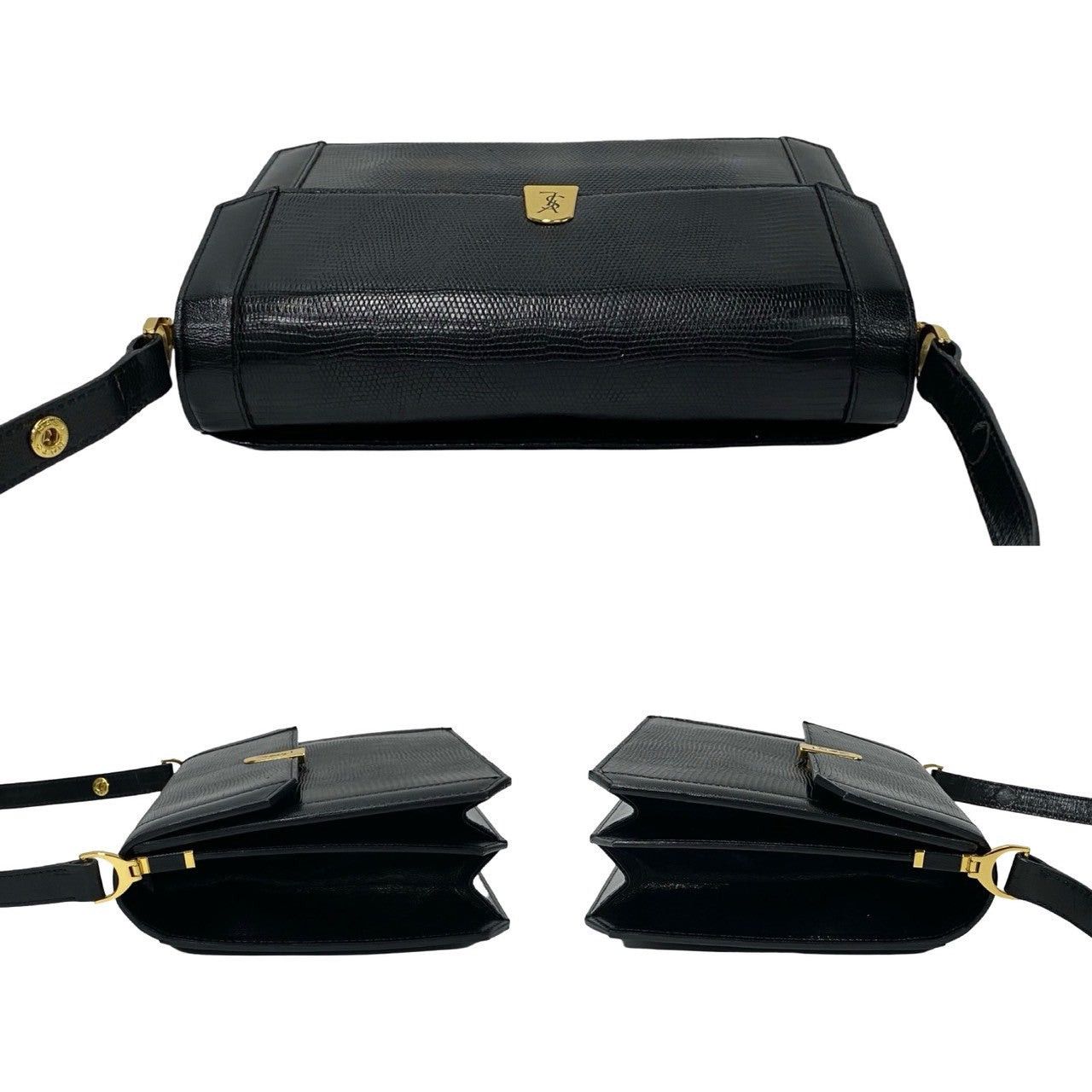 Yves Saint Laurent Yves Saint Laurent Shoulder Bag Black Leather Size ONE SIZE - 5 Thumbnail