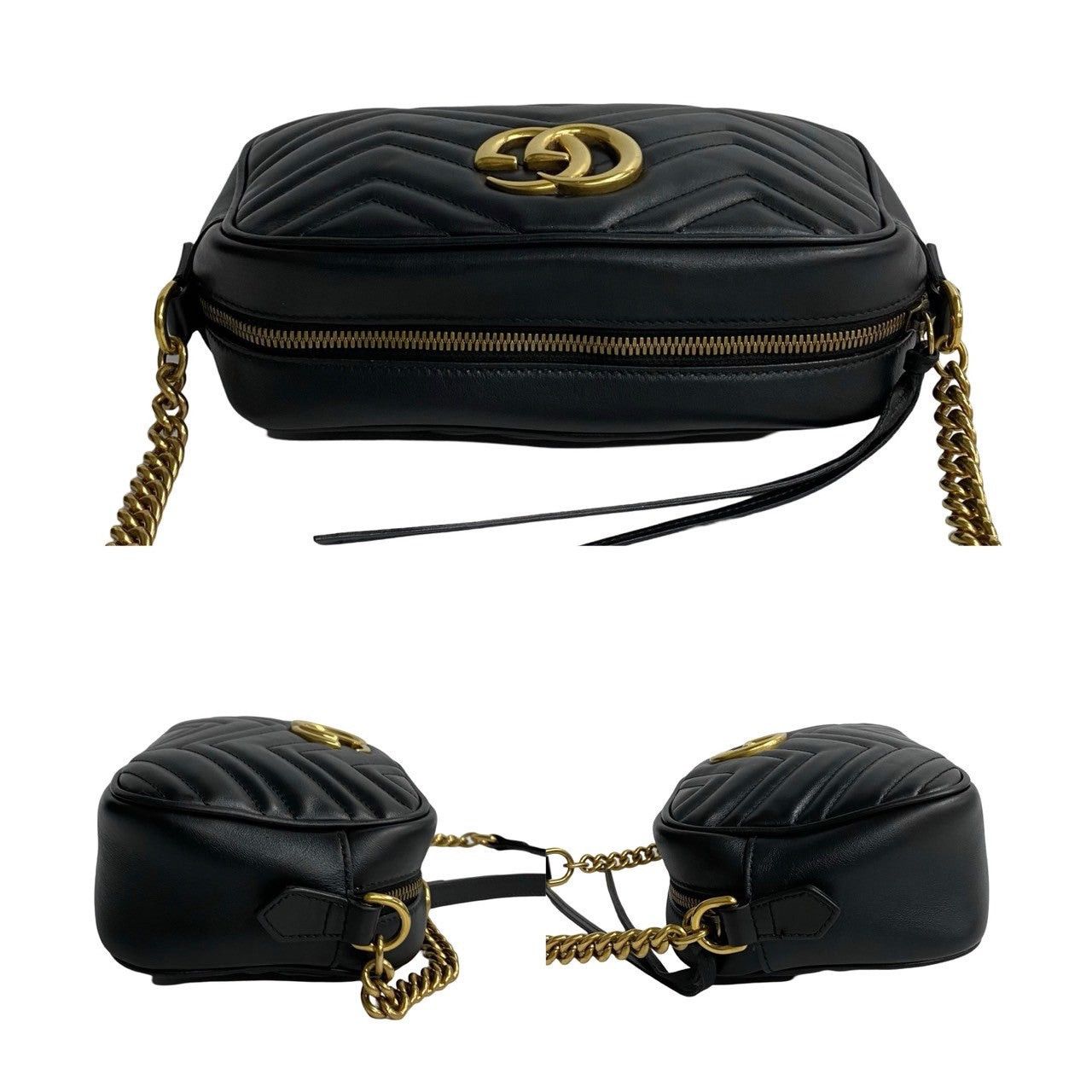 Gucci Gucci Shoulder Bag Black Leather Size ONE SIZE - 5 Thumbnail