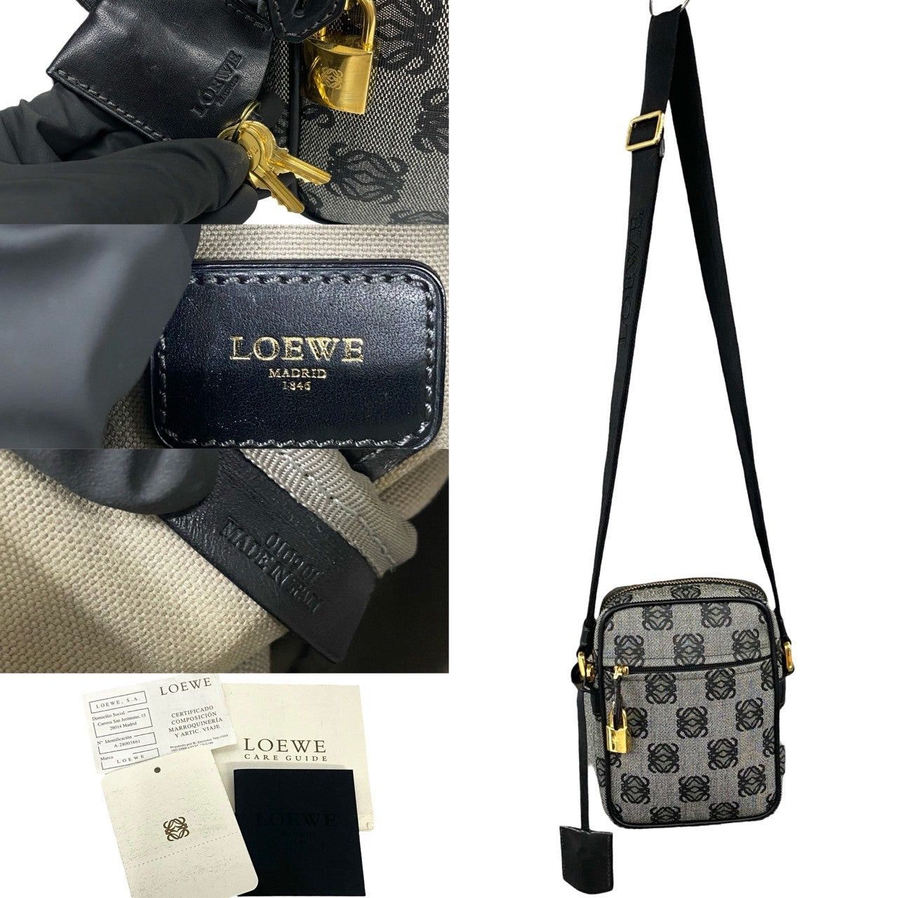 Loewe Loewe Shoulder Bag Black Leather Size ONE SIZE - 3 Thumbnail