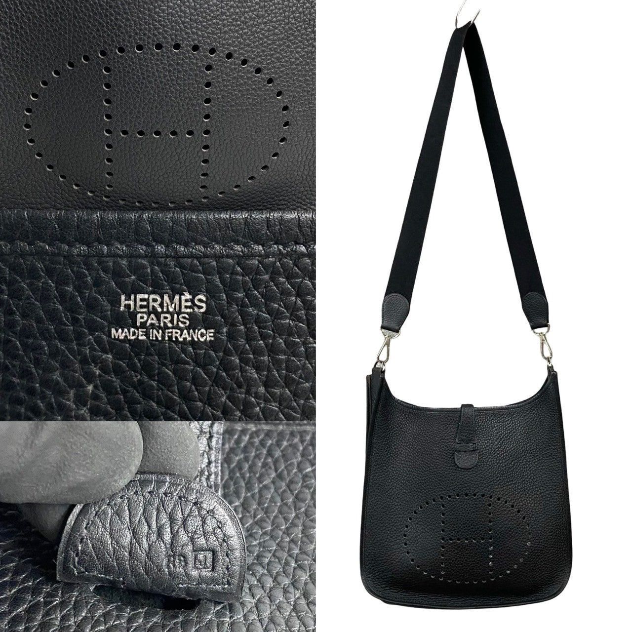 Hermes Hermes Shoulder Bag Black Leather Size ONE SIZE - 3 Thumbnail
