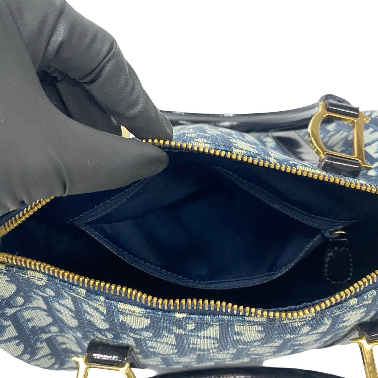 Dior Dior Handbag Navy Leather Size ONE SIZE - 8 Thumbnail