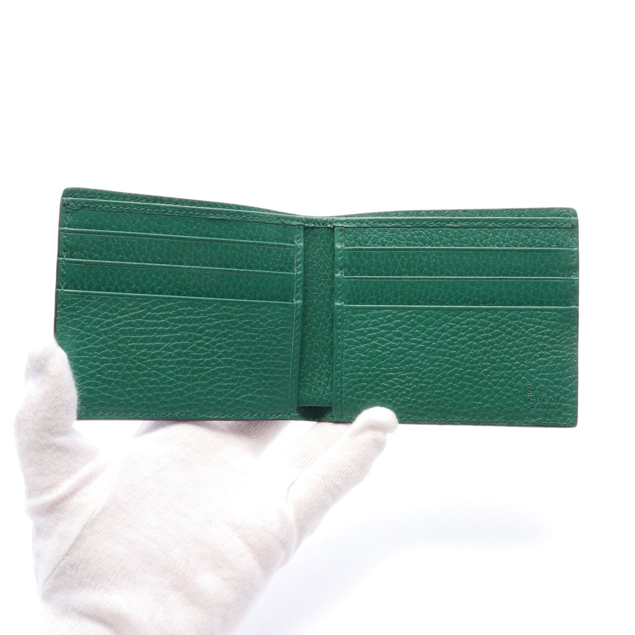 Gucci Gucci Interlocking G Bi-Fold Wallet Leather Black Size ONE SIZE - 3 Thumbnail