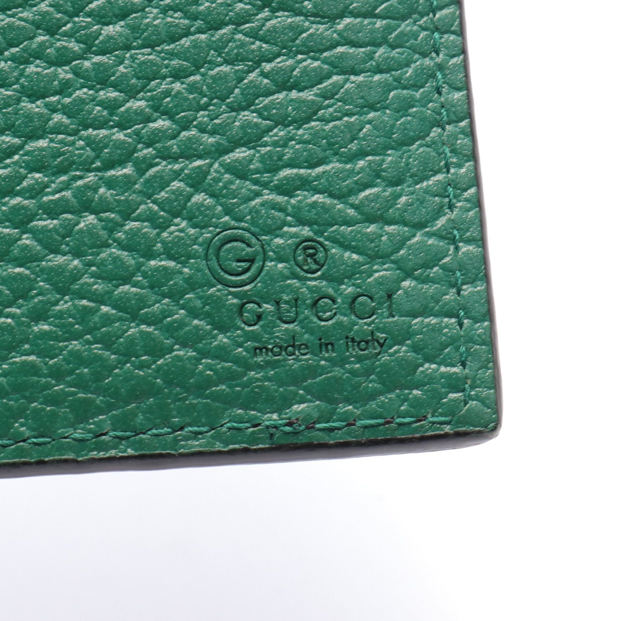 Gucci Gucci Interlocking G Bi-Fold Wallet Leather Black Size ONE SIZE - 4 Thumbnail