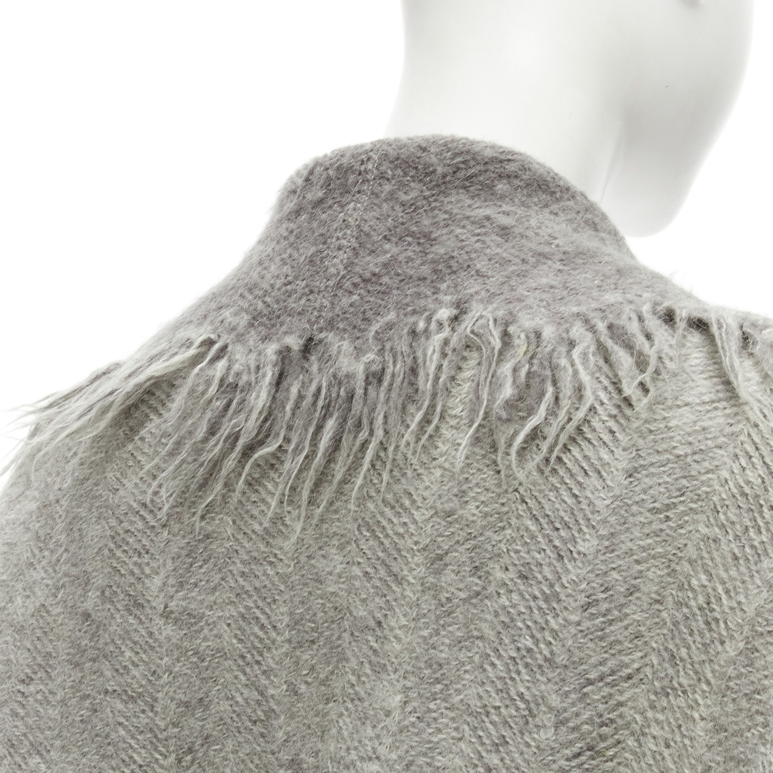 Issey Miyake ISSEY MIYAKE Vintage 1992 Runway grey frayed edge 