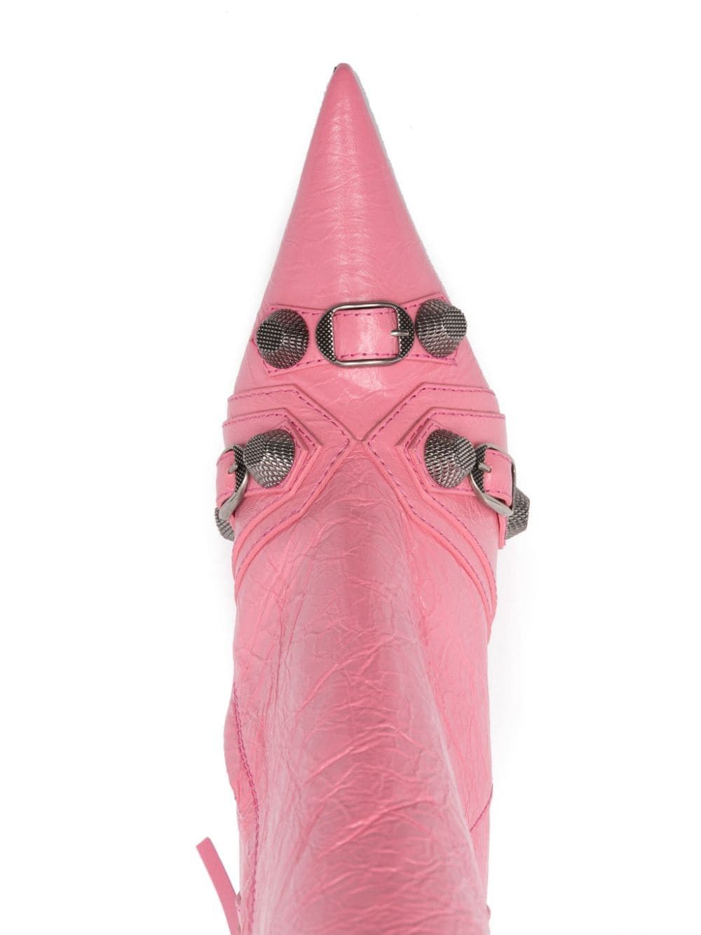 Balenciaga $2.9K VALUE Cagole Leather Boots in pink Size US 6 / IT 36 - 4 Thumbnail