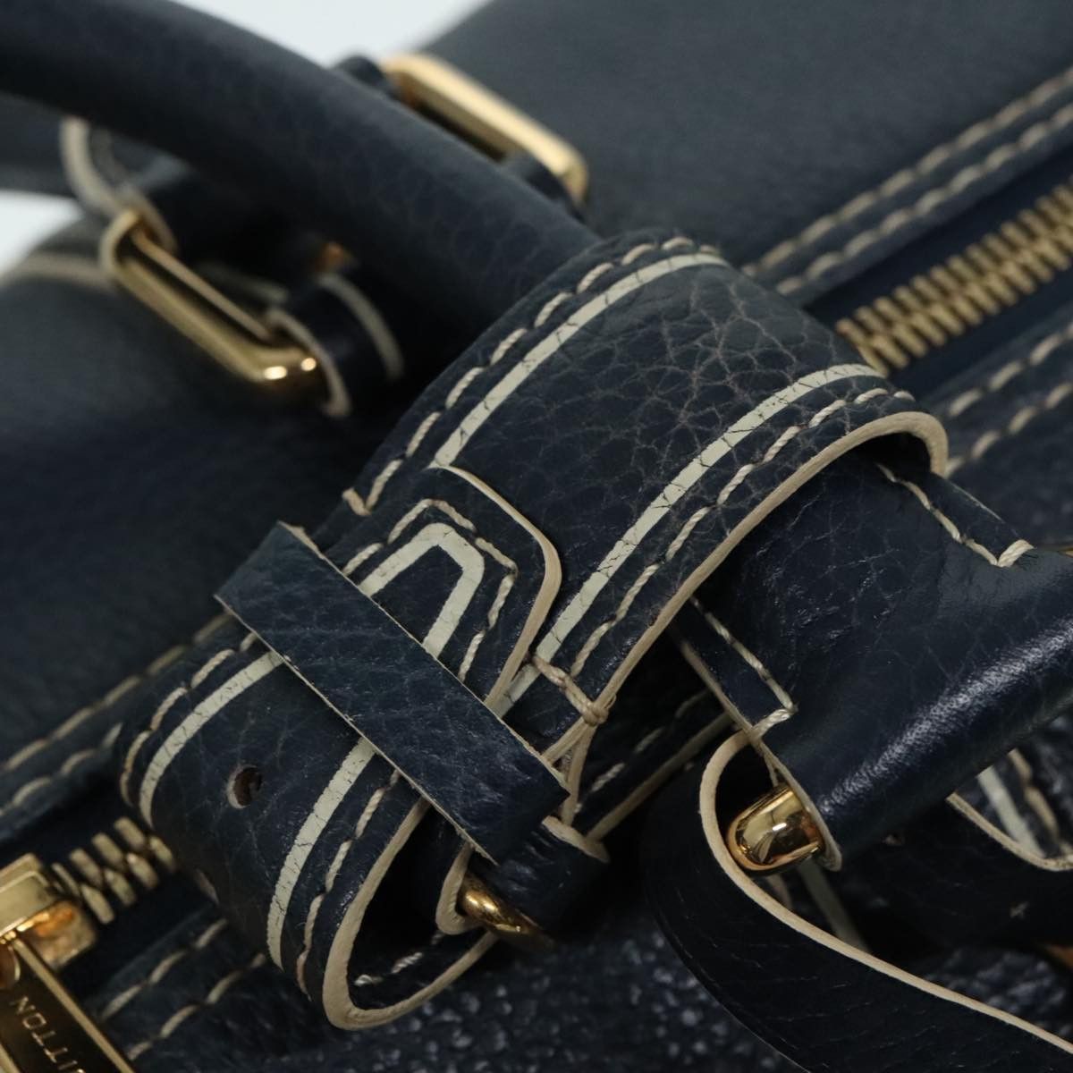 Louis Vuitton Keepall 50 Navy Leather Travel Bag (Pre-Owned) Size ONE SIZE - 19 Thumbnail