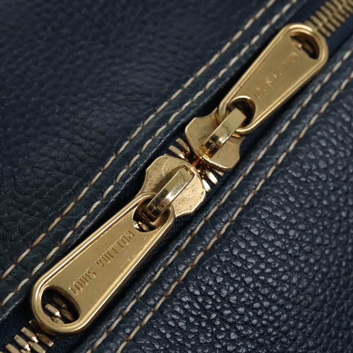 Louis Vuitton Keepall 50 Navy Leather Travel Bag (Pre-Owned) Size ONE SIZE - 7 Thumbnail