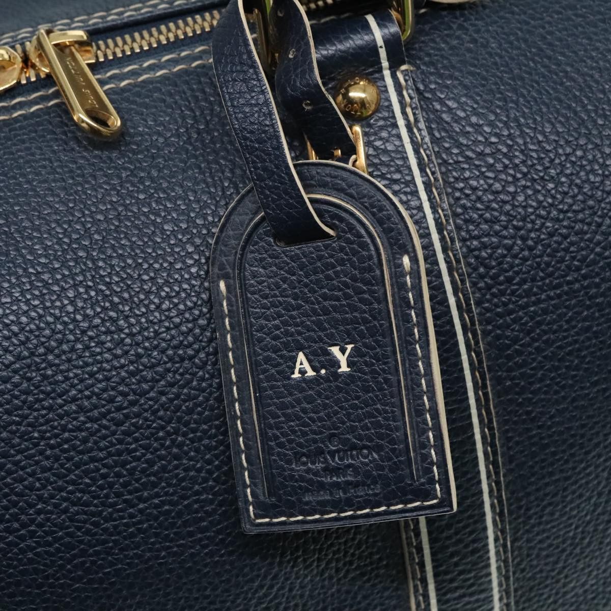 Louis Vuitton Keepall 50 Navy Leather Travel Bag (Pre-Owned) Size ONE SIZE - 18 Thumbnail