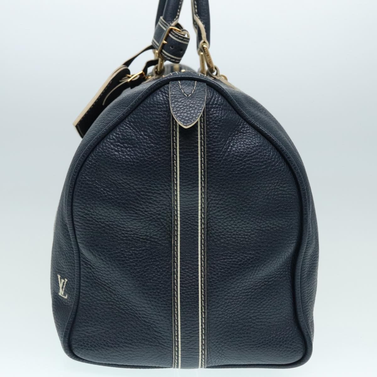 Louis Vuitton Keepall 50 Navy Leather Travel Bag (Pre-Owned) Size ONE SIZE - 3 Thumbnail