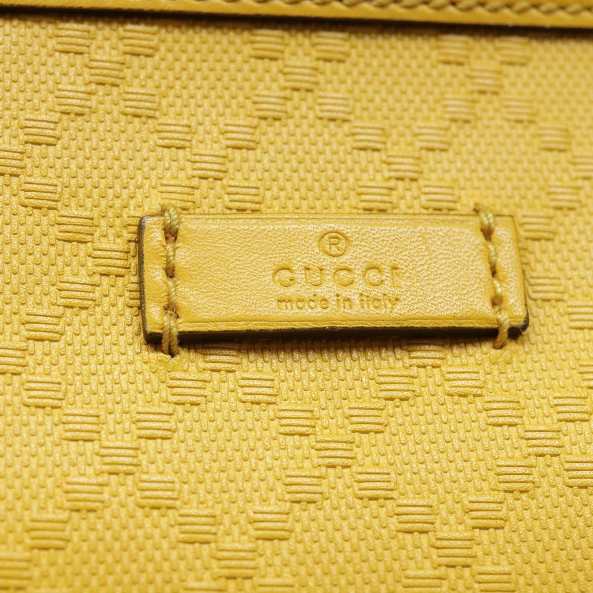 Gucci Diamantissima Yellow Leather Shoulder Bag (Pre-Owned) Size ONE SIZE - 19 Thumbnail