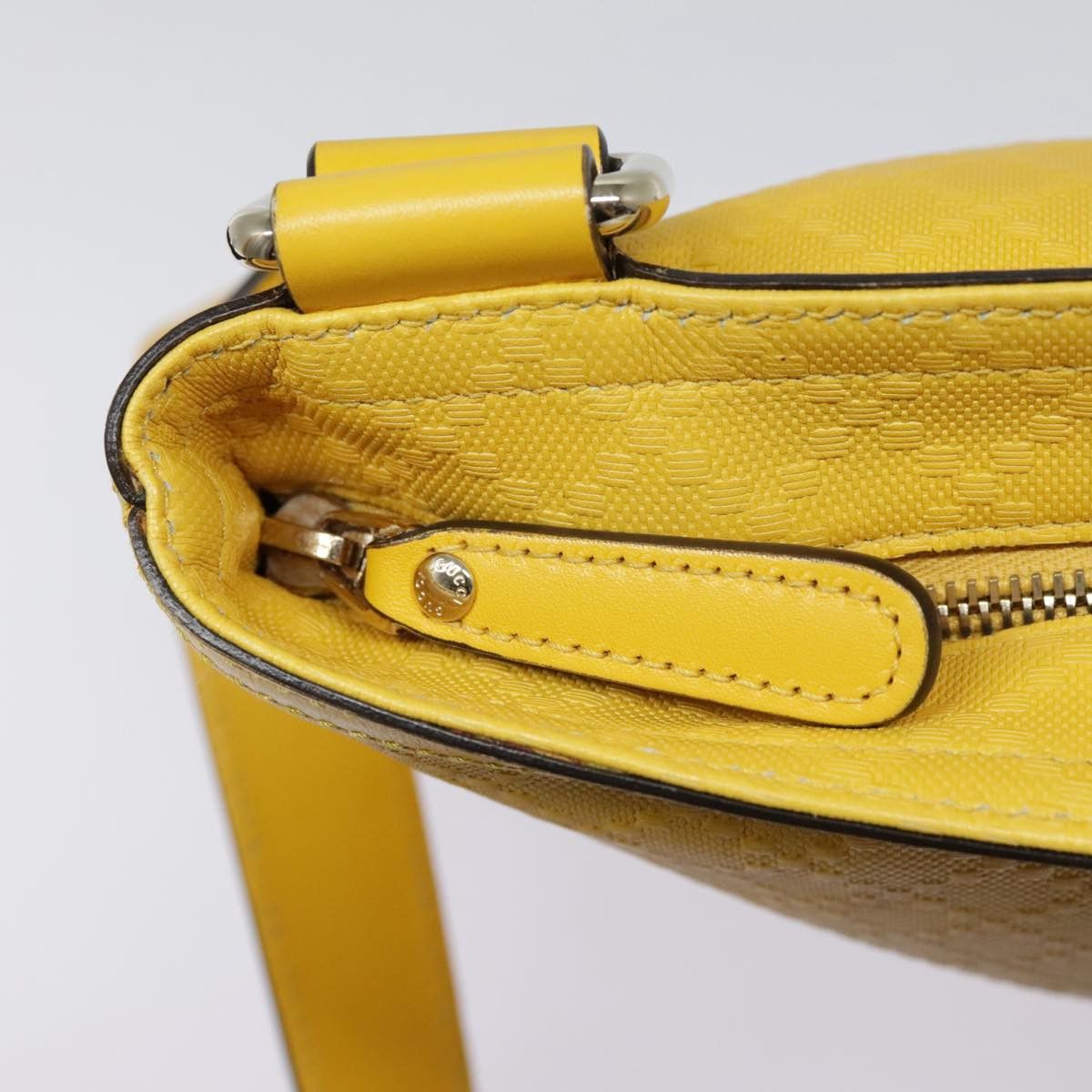 Gucci Diamantissima Yellow Leather Shoulder Bag (Pre-Owned) Size ONE SIZE - 11 Thumbnail