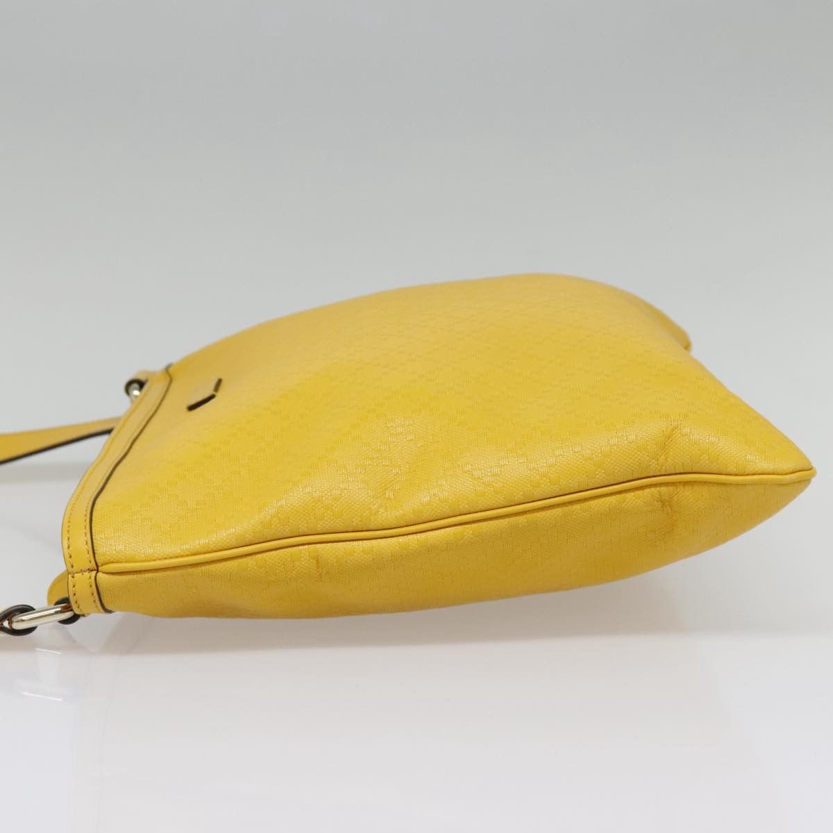 Gucci Diamantissima Yellow Leather Shoulder Bag (Pre-Owned) Size ONE SIZE - 3 Thumbnail