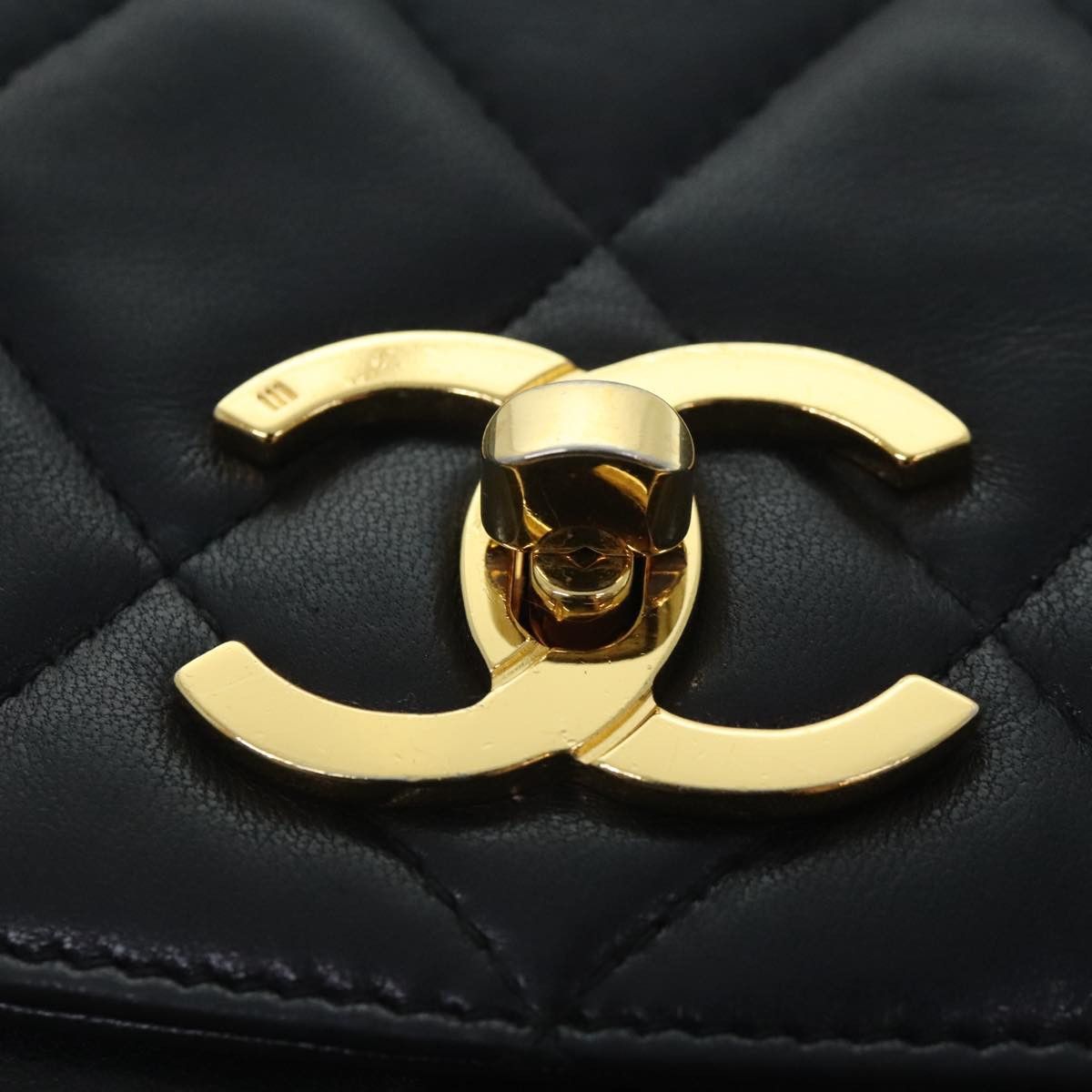 Chanel Bicolore Black Leather Shoulder Bag (Pre-Owned) Size ONE SIZE - 11 Thumbnail