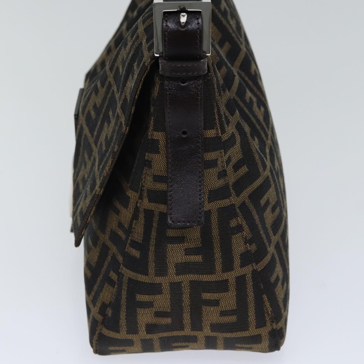 Fendi Mamma Baguette Brown Canvas Shoulder Bag (Pre-Owned) Size ONE SIZE - 3 Thumbnail