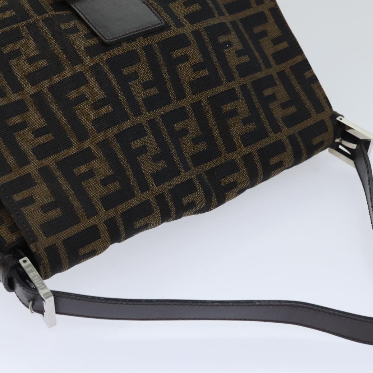 Fendi Mamma Baguette Brown Canvas Shoulder Bag (Pre-Owned) Size ONE SIZE - 10 Thumbnail