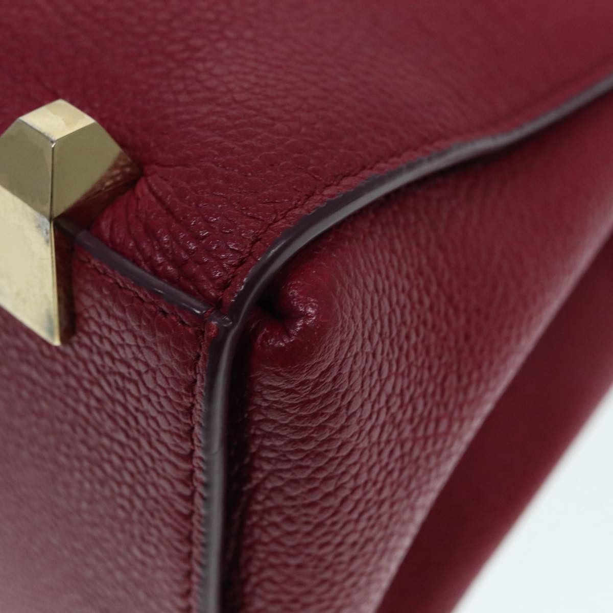 MCM Burgundy Leather Handbag (Pre-Owned) Size ONE SIZE - 8 Thumbnail