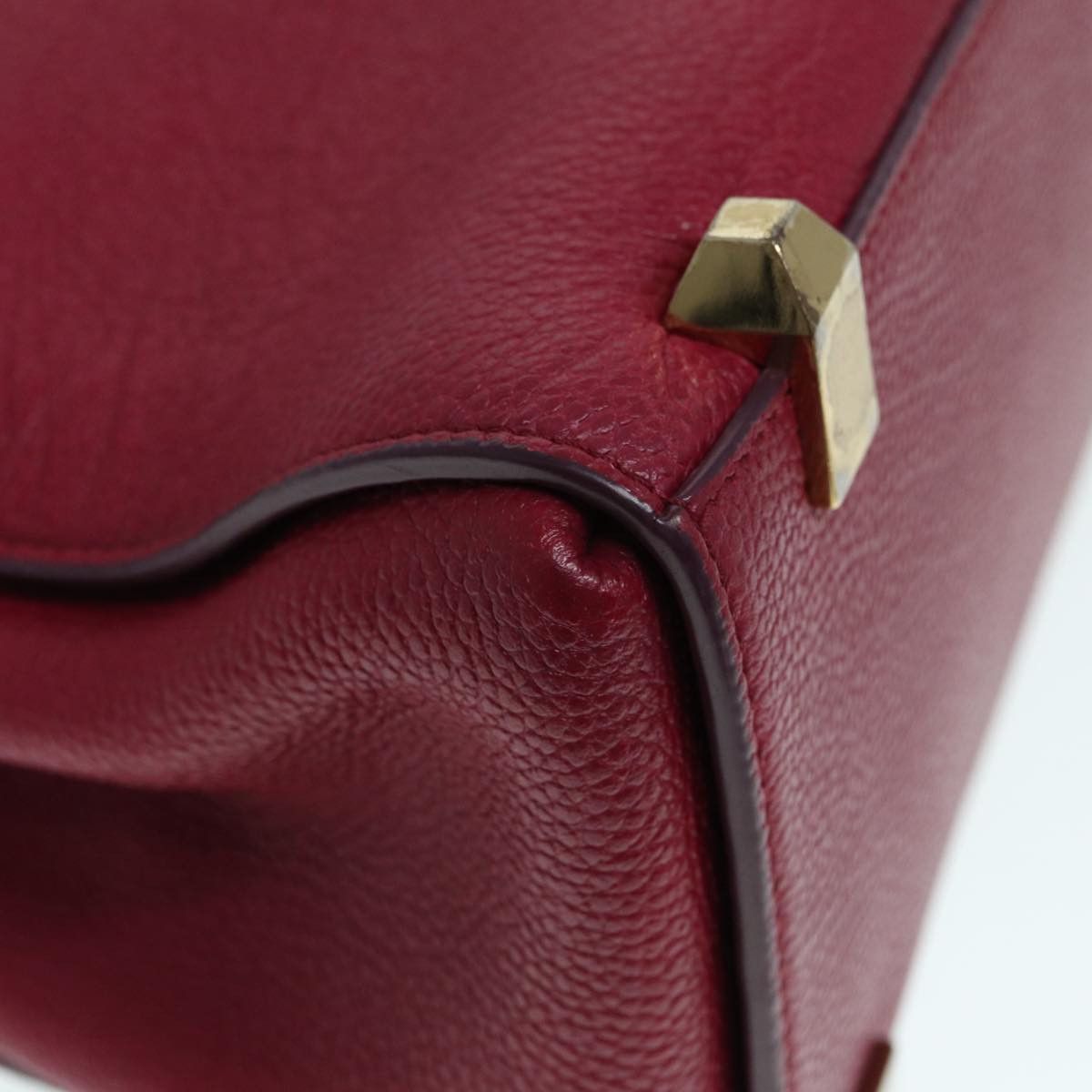 MCM Burgundy Leather Handbag (Pre-Owned) Size ONE SIZE - 7 Thumbnail