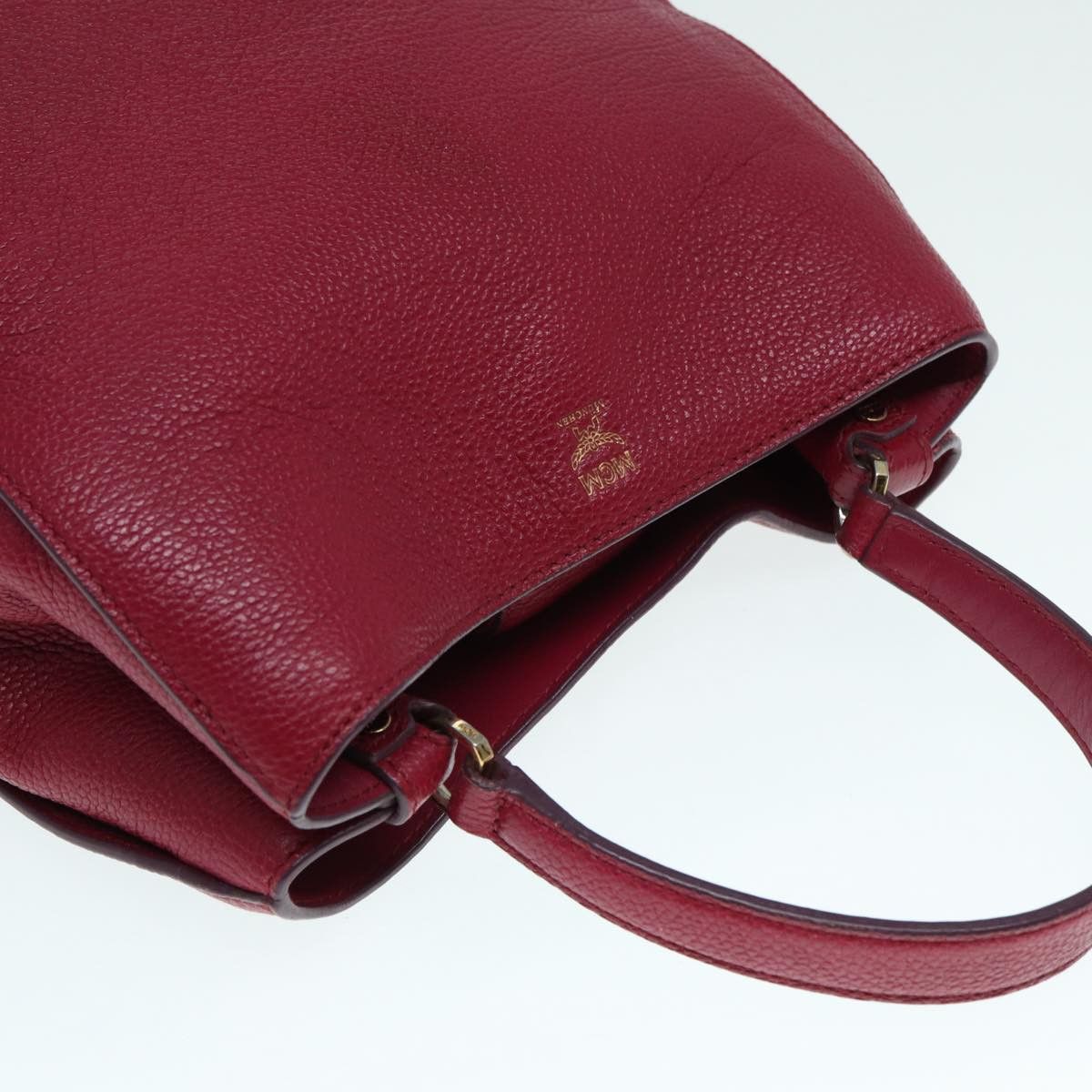 MCM Burgundy Leather Handbag (Pre-Owned) Size ONE SIZE - 19 Thumbnail