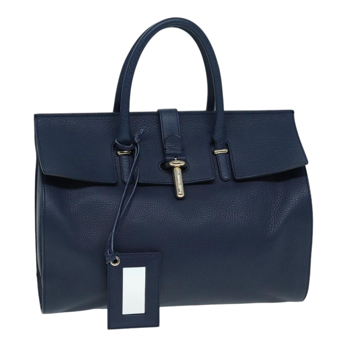 Balenciaga Tube Navy Leather Handbag (Pre-Owned) Size ONE SIZE - 17 Thumbnail