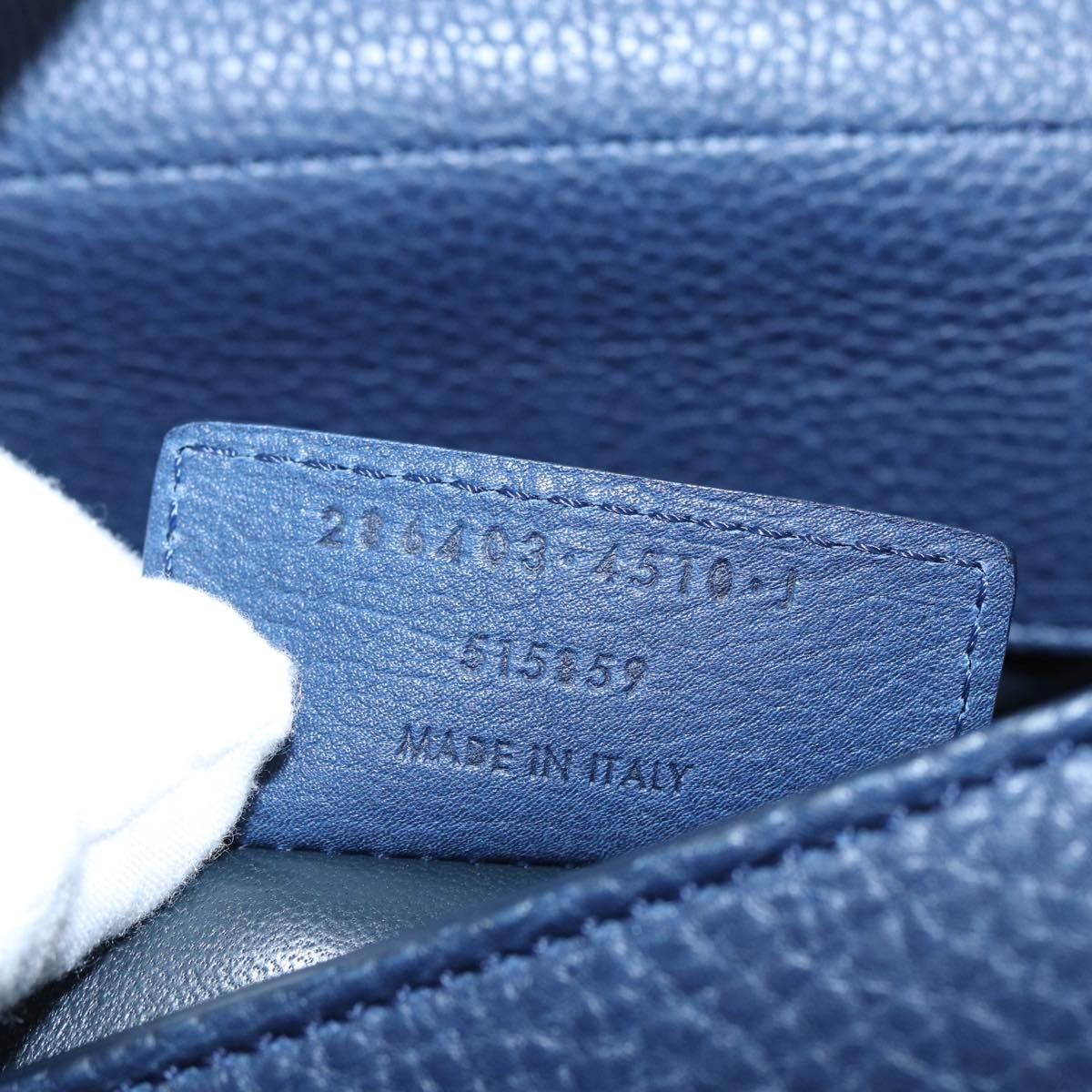 Balenciaga Tube Navy Leather Handbag (Pre-Owned) Size ONE SIZE - 8 Thumbnail
