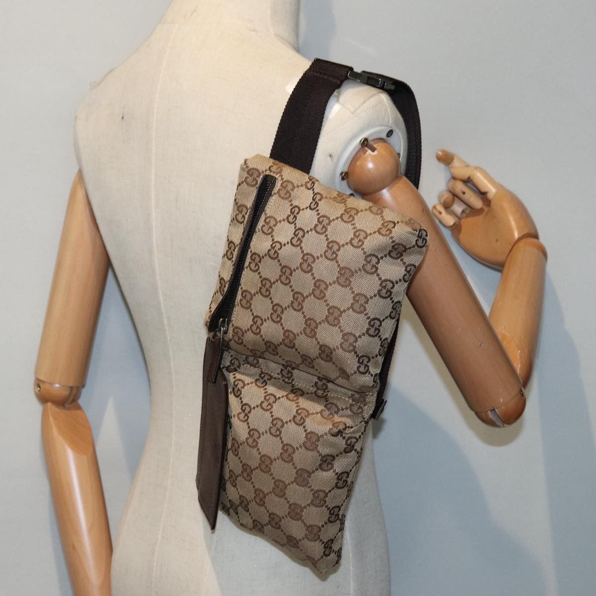 Gucci Gg Canvas Beige Canvas Shoulder Bag (Pre-Owned) Size ONE SIZE - 11 Thumbnail