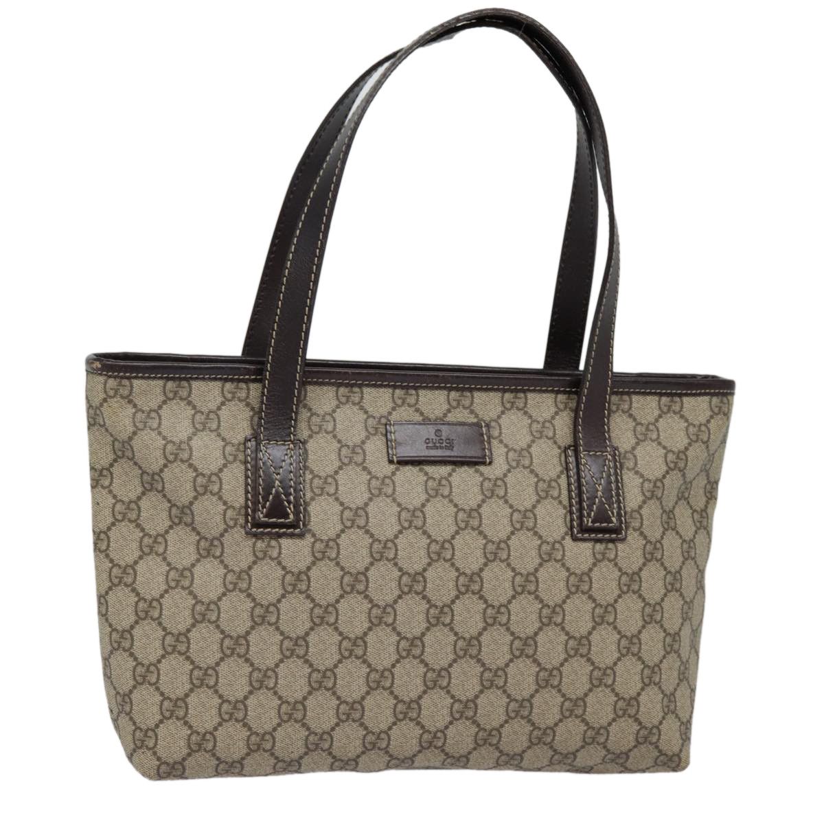 Gucci Gg Supreme Beige Canvas Tote Bag (Pre-Owned) Size ONE SIZE - 17 Thumbnail