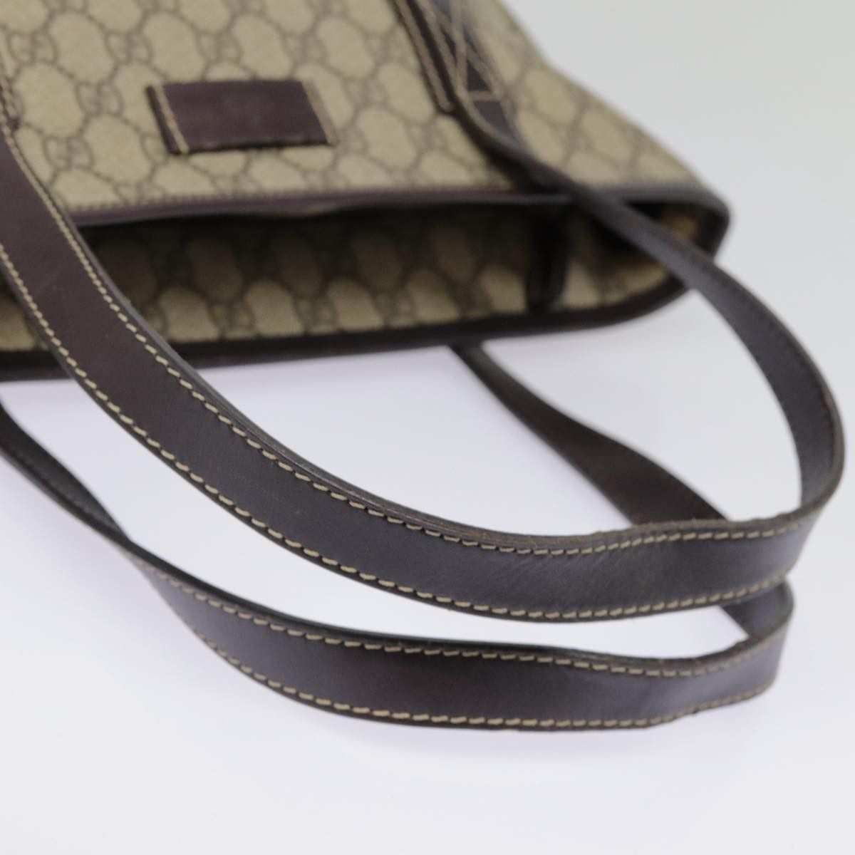 Gucci Gg Supreme Beige Canvas Tote Bag (Pre-Owned) Size ONE SIZE - 5 Thumbnail