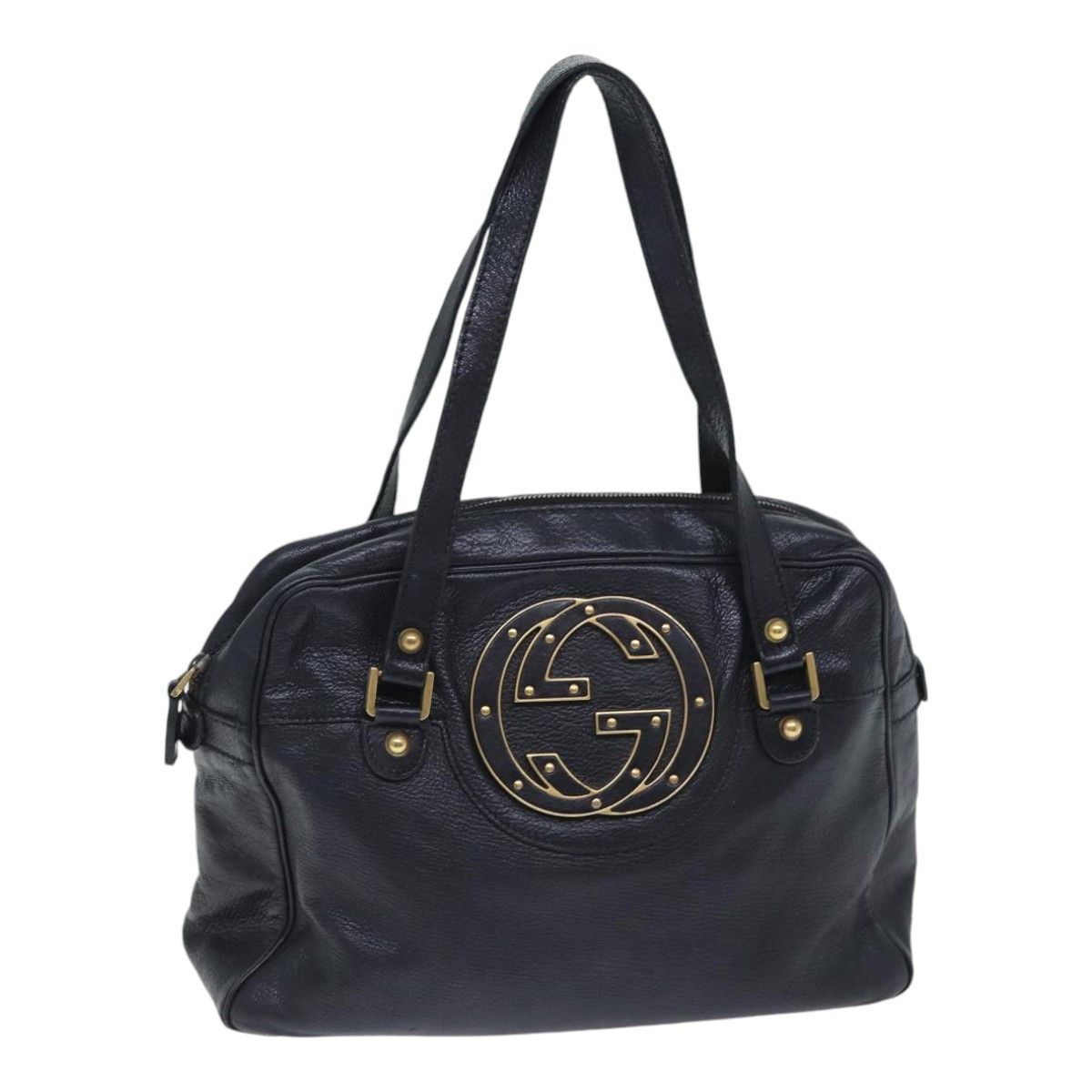 Gucci Interlocking G Black Leather Shoulder Bag (Pre-Owned) Size ONE SIZE - 20 Thumbnail