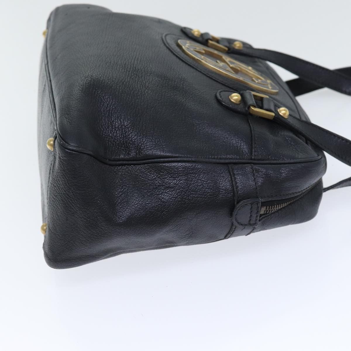 Gucci Interlocking G Black Leather Shoulder Bag (Pre-Owned) Size ONE SIZE - 3 Thumbnail