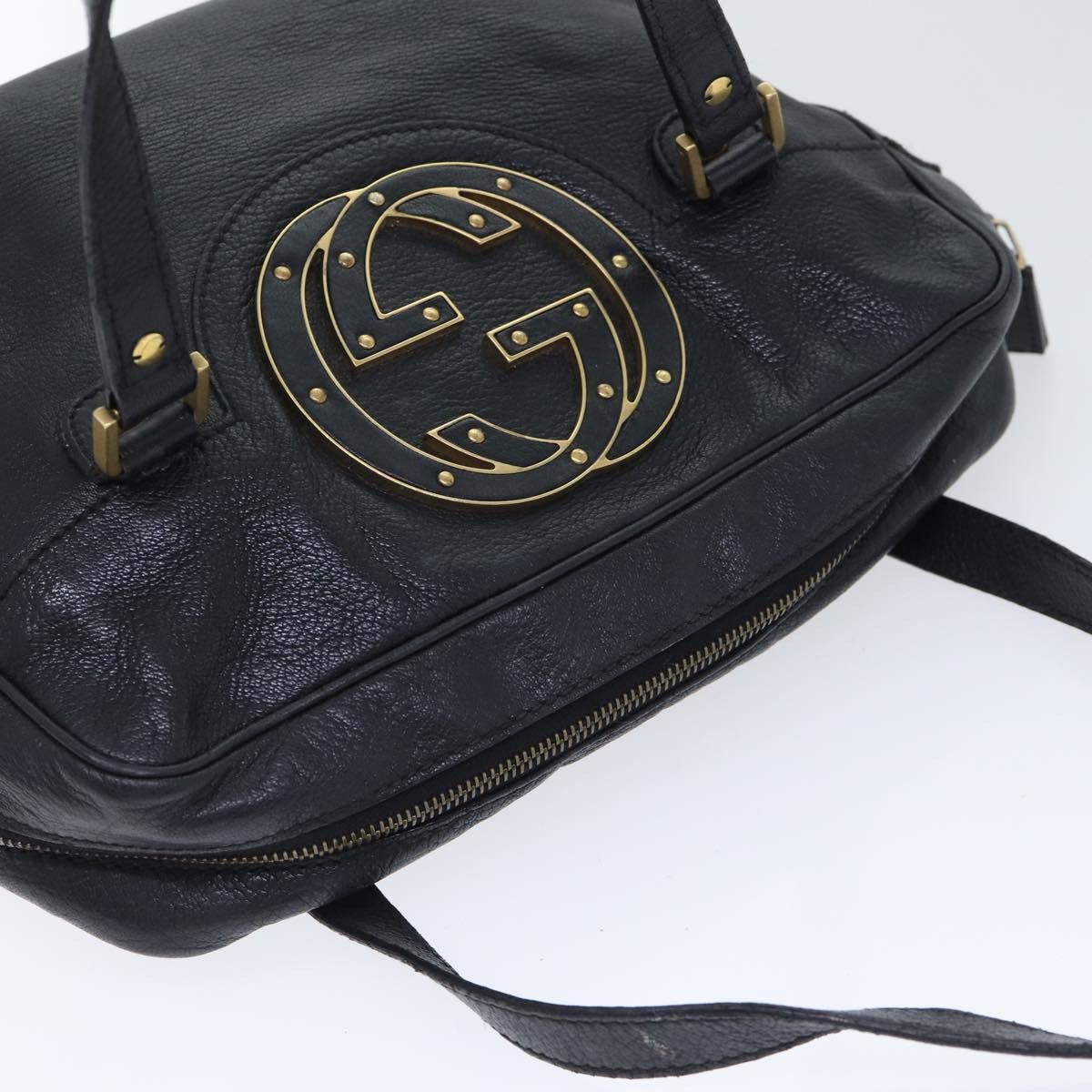 Gucci Interlocking G Black Leather Shoulder Bag (Pre-Owned) Size ONE SIZE - 17 Thumbnail