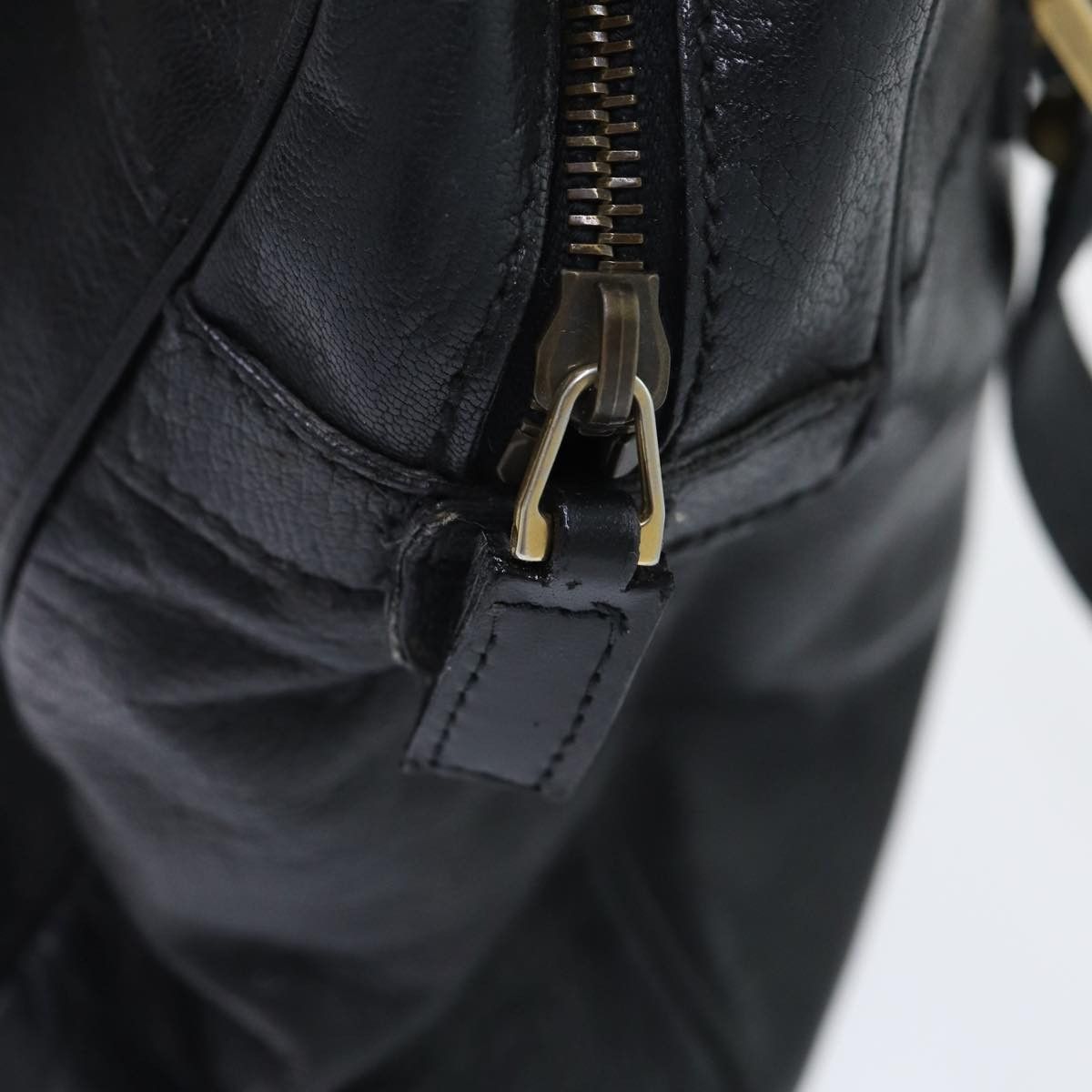 Gucci Interlocking G Black Leather Shoulder Bag (Pre-Owned) Size ONE SIZE - 11 Thumbnail