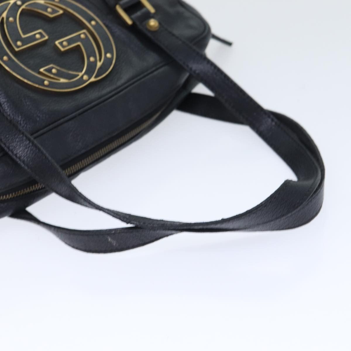 Gucci Interlocking G Black Leather Shoulder Bag (Pre-Owned) Size ONE SIZE - 5 Thumbnail