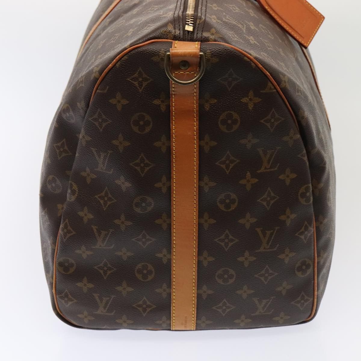 Louis Vuitton Keepall Bandoulière 60 Brown Canvas Travel Bag (Pre-Owned) Size ONE SIZE - 4 Thumbnail