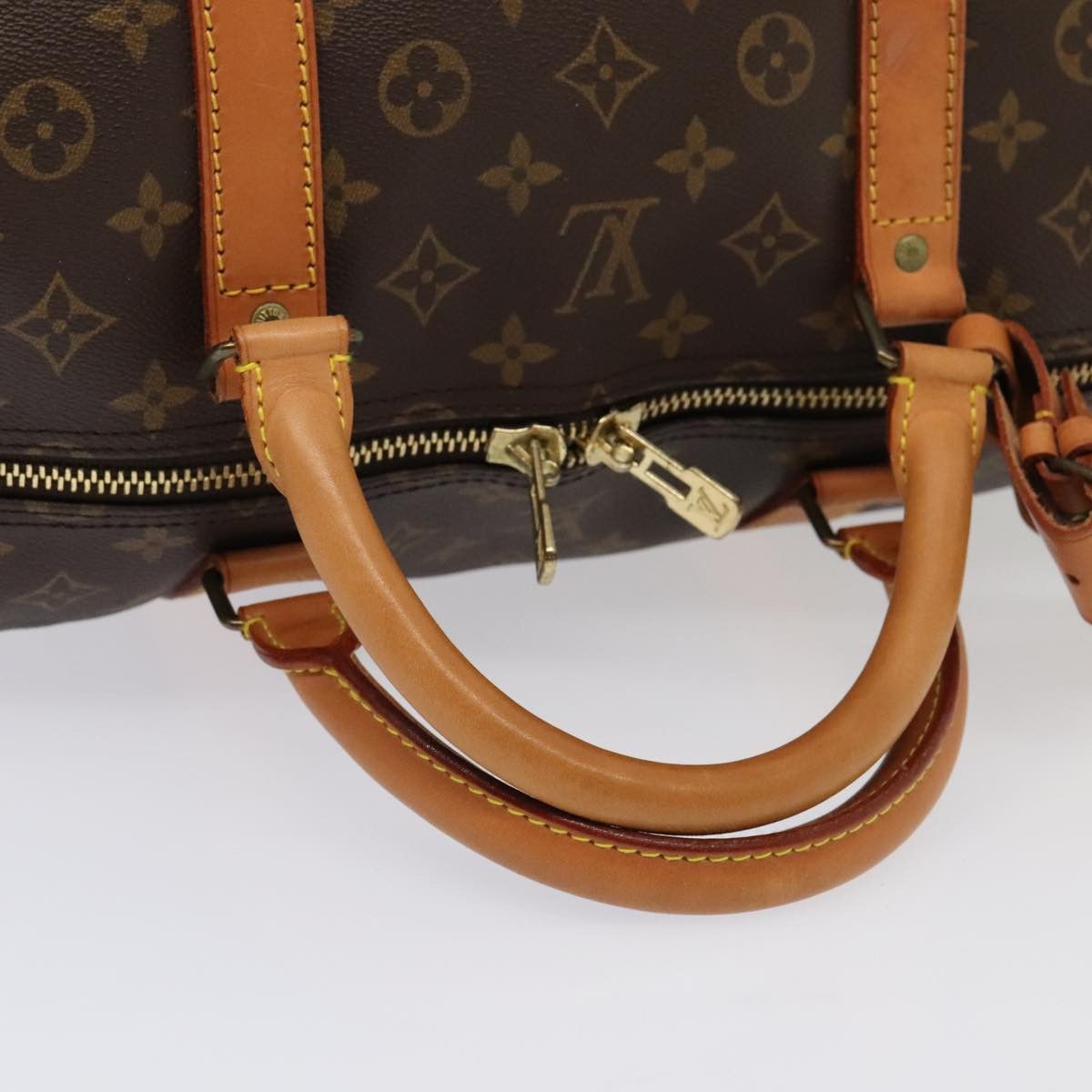 Louis Vuitton Keepall Bandoulière 60 Brown Canvas Travel Bag (Pre-Owned) Size ONE SIZE - 5 Thumbnail