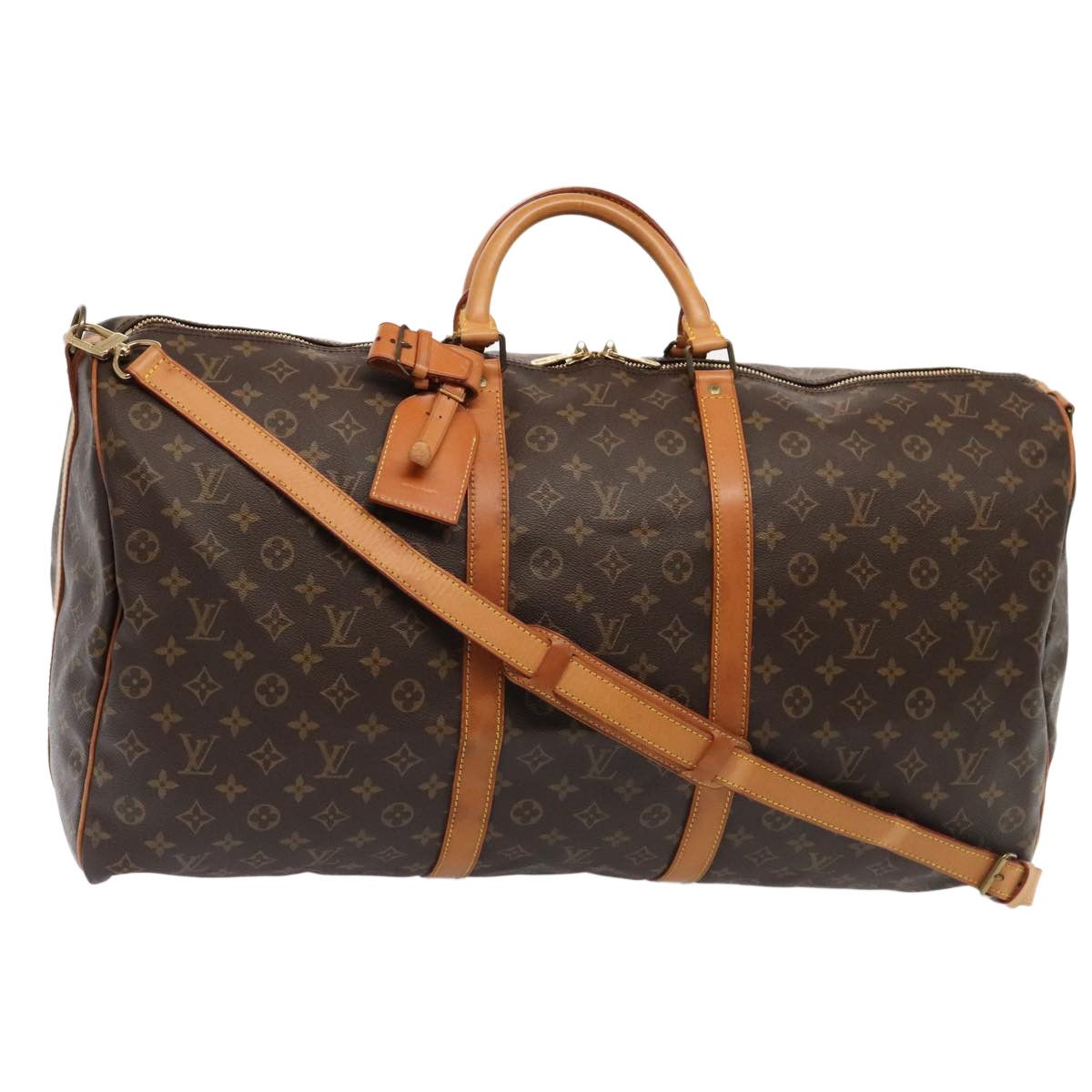 Louis Vuitton Keepall Bandoulière 60 Brown Canvas Travel Bag (Pre-Owned) Size ONE SIZE - 19 Thumbnail
