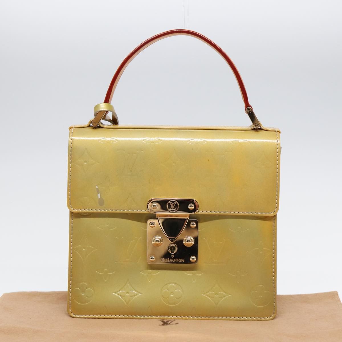 Louis Vuitton Spring Street Yellow Patent Leather Handbag (Pre-Owned) Size ONE SIZE - 12 Thumbnail