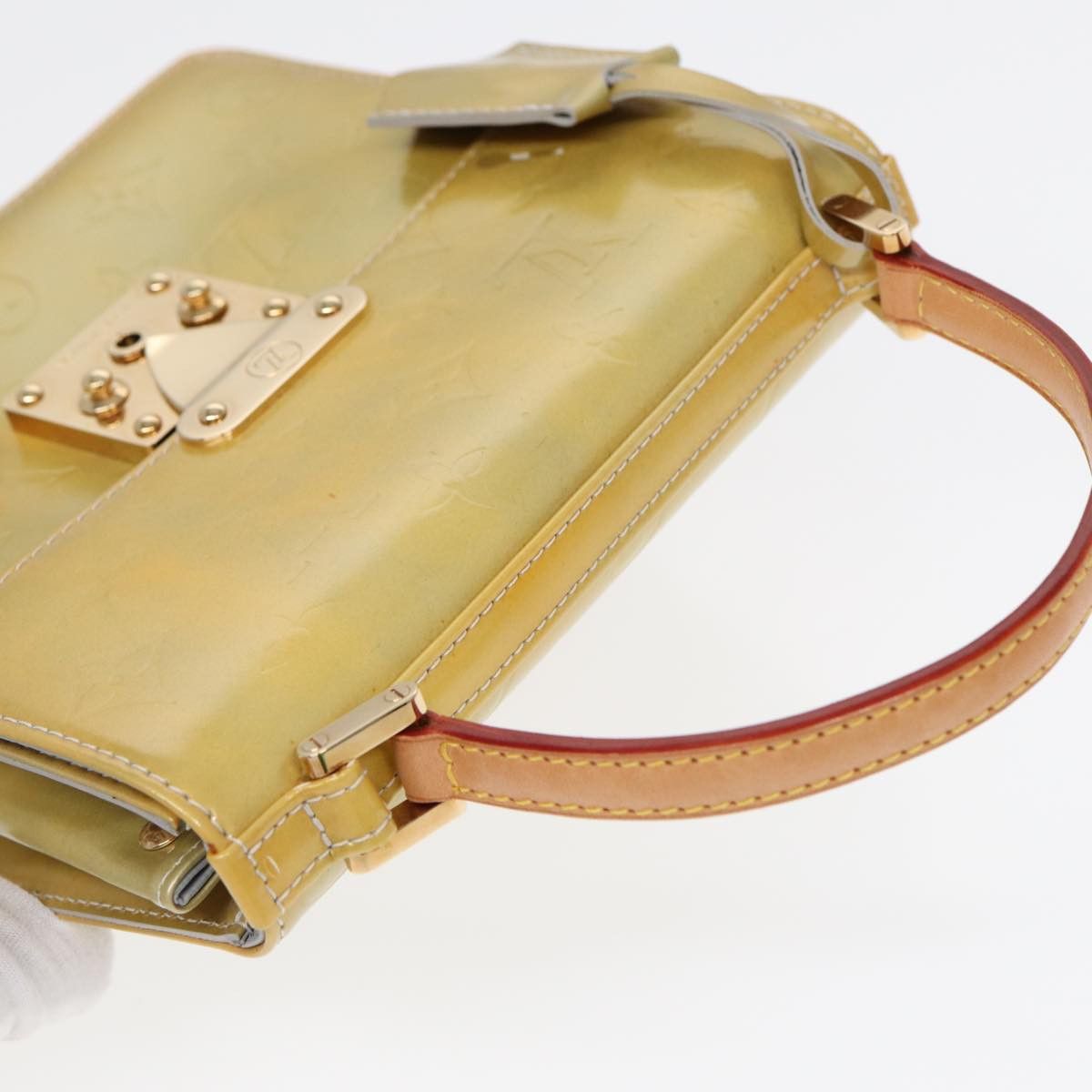 Louis Vuitton Spring Street Yellow Patent Leather Handbag (Pre-Owned) Size ONE SIZE - 14 Thumbnail