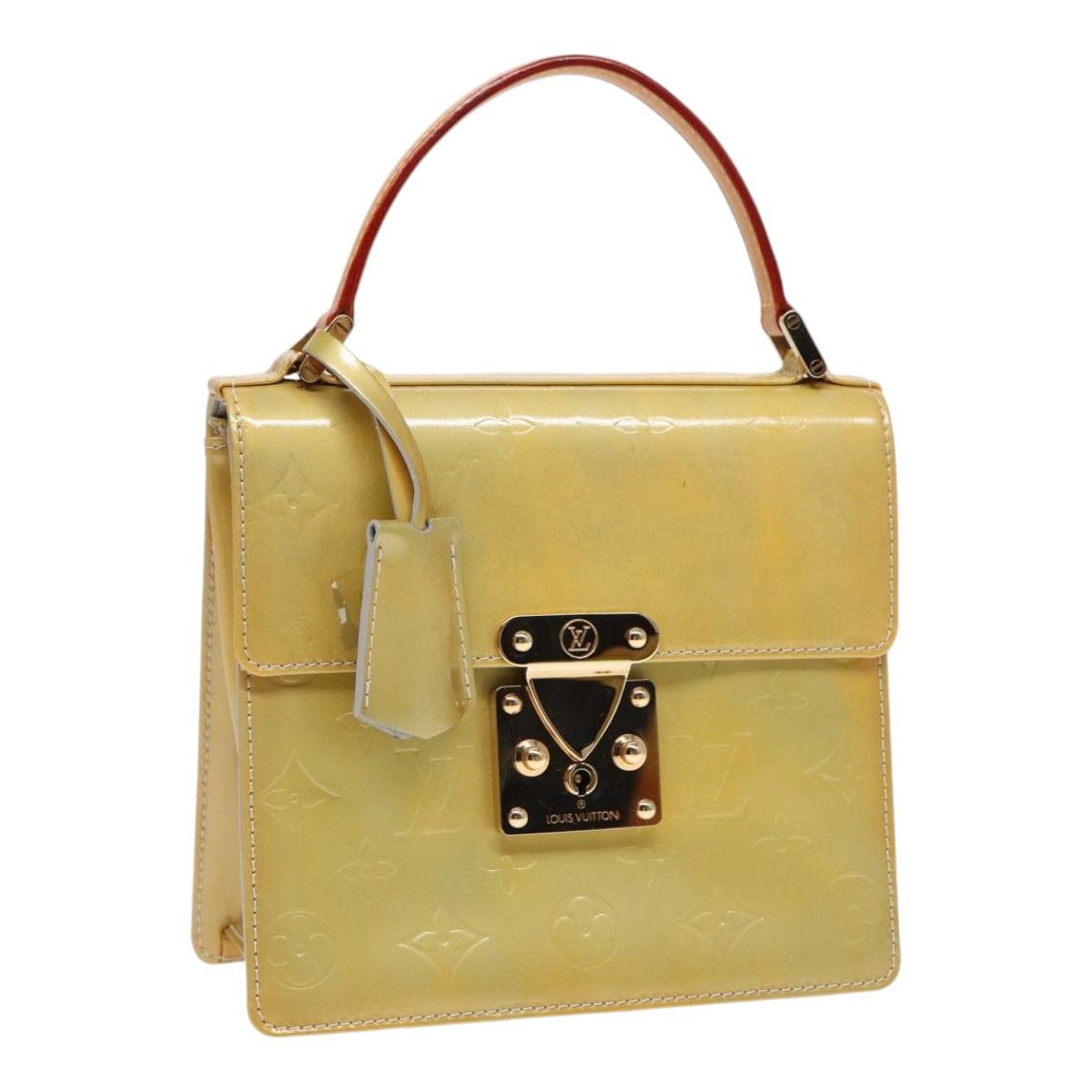Louis Vuitton Spring Street Yellow Patent Leather Handbag (Pre-Owned) Size ONE SIZE - 13 Thumbnail