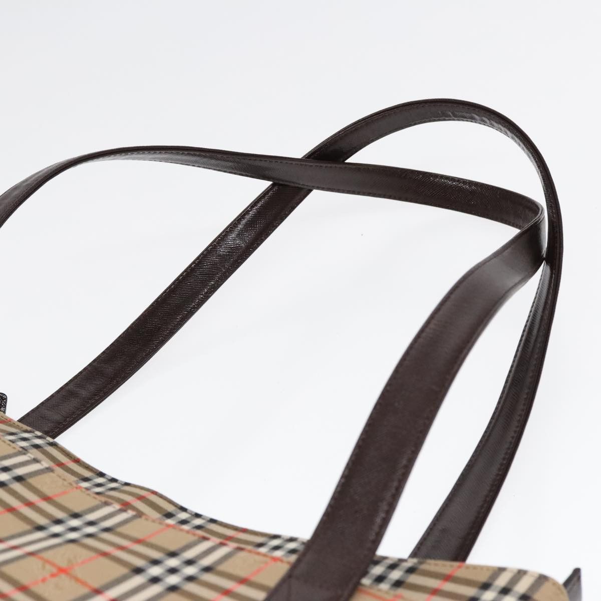Burberry Nova Check Beige Canvas Tote Bag (Pre-Owned) Size ONE SIZE - 6 Thumbnail