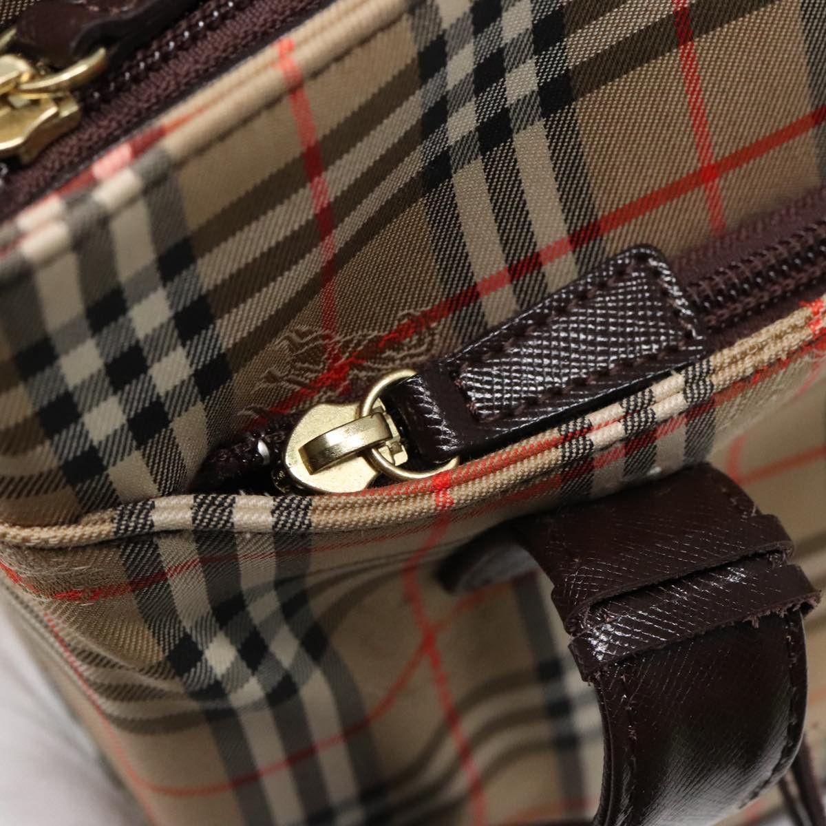 Burberry Nova Check Beige Canvas Tote Bag (Pre-Owned) Size ONE SIZE - 11 Thumbnail