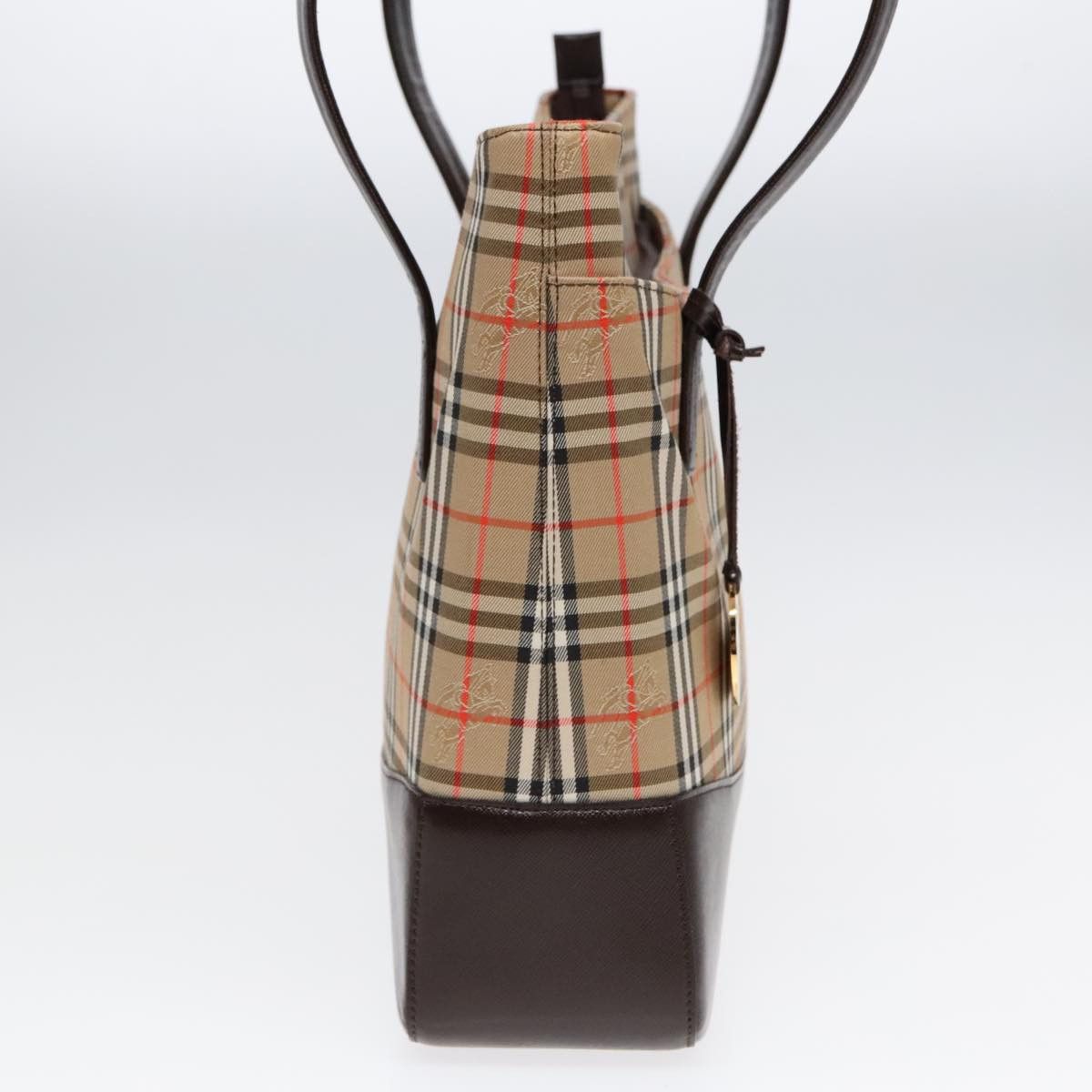Burberry Nova Check Beige Canvas Tote Bag (Pre-Owned) Size ONE SIZE - 3 Thumbnail