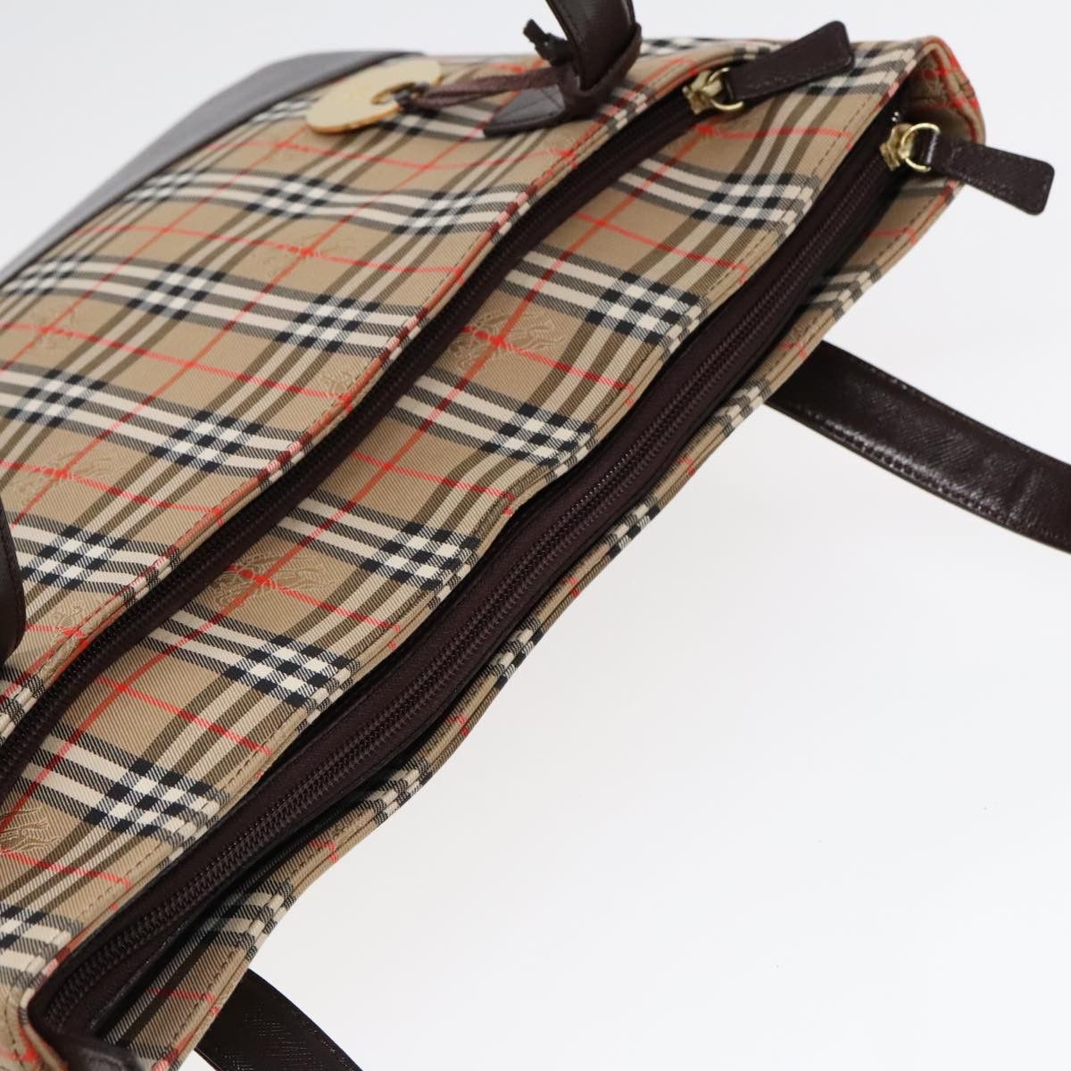 Burberry Nova Check Beige Canvas Tote Bag (Pre-Owned) Size ONE SIZE - 18 Thumbnail