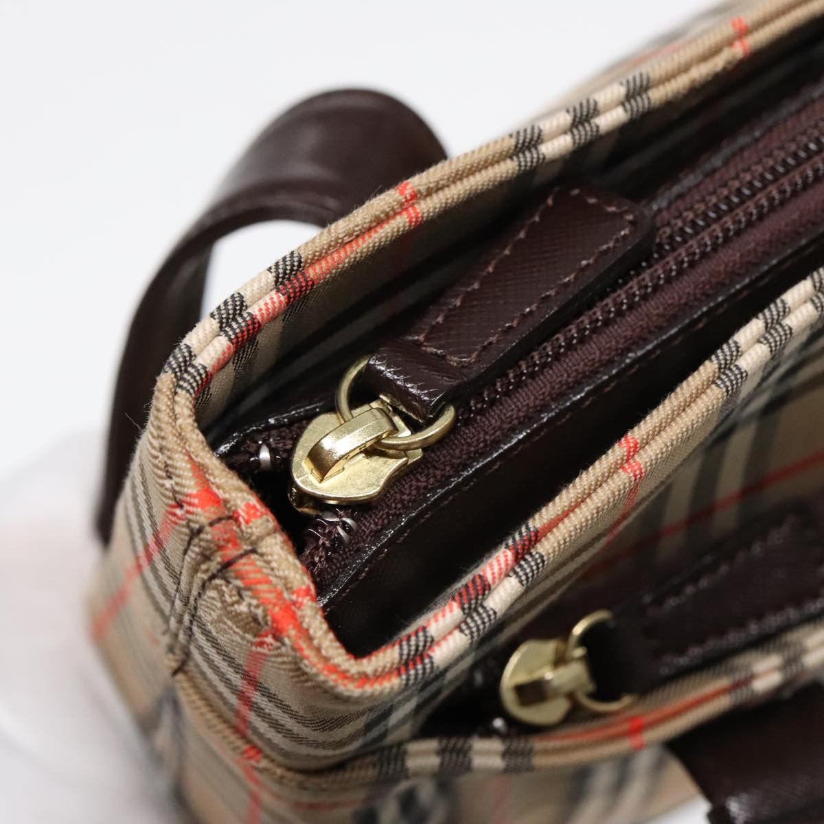 Burberry Nova Check Beige Canvas Tote Bag (Pre-Owned) Size ONE SIZE - 12 Thumbnail