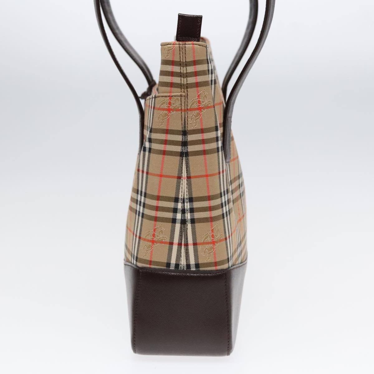 Burberry Nova Check Beige Canvas Tote Bag (Pre-Owned) Size ONE SIZE - 4 Thumbnail