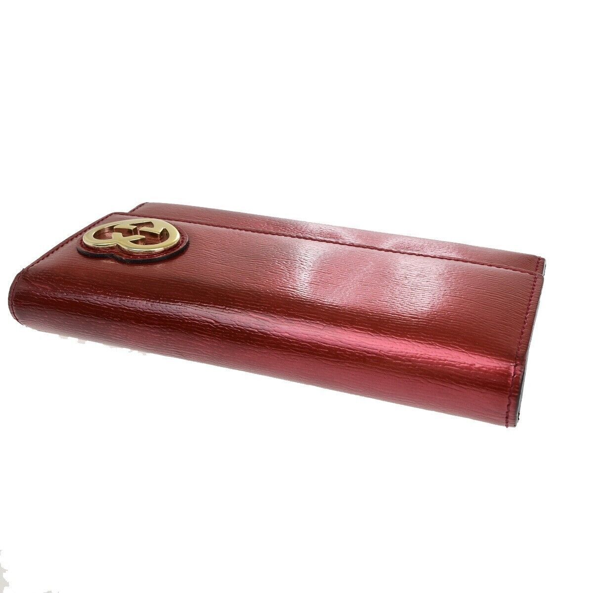 Gucci Lovely Heart Red Patent Leather Wallet (Pre-Owned) Size ONE SIZE - 11 Thumbnail