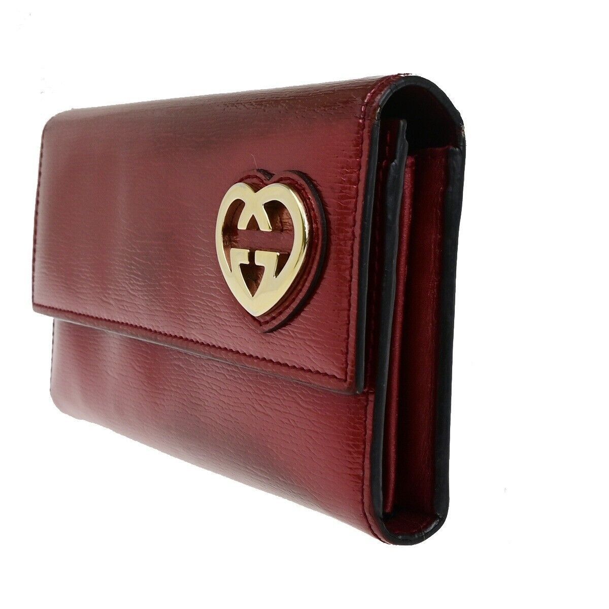 Gucci Lovely Heart Red Patent Leather Wallet (Pre-Owned) Size ONE SIZE - 3 Thumbnail