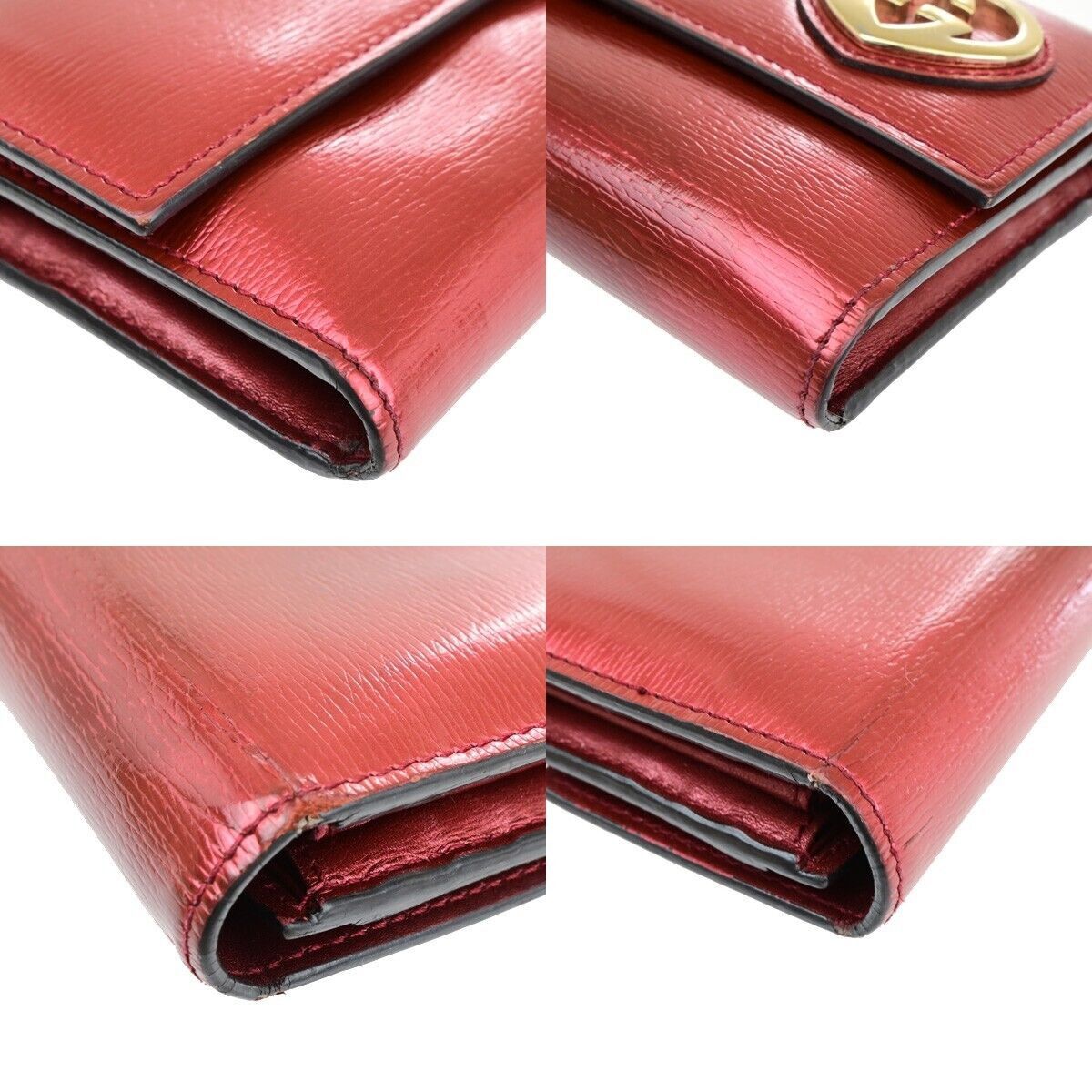 Gucci Lovely Heart Red Patent Leather Wallet (Pre-Owned) Size ONE SIZE - 5 Thumbnail